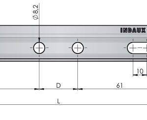 Seinakapi kanduri SCARPI seinakinnitus L=158 mm