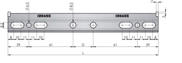 Seinakapi kanduri SCARPI seinakinnitus L=158 mm