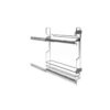 UNICA käteräti hoidja mehhanism 150mm KROOM (16L)  reeling + puitpõhi valge HDF - Image 3
