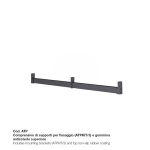 Kandilise riidepuu kandur 2 tk + kesmine tugi 1tk  MUST komplekt