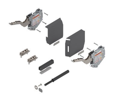 Klappukse mehhanism HK-S 10T Tip-On (200-500) GRAFIIT