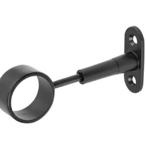 Riidepuutoru laekandur läbiv must 25mm