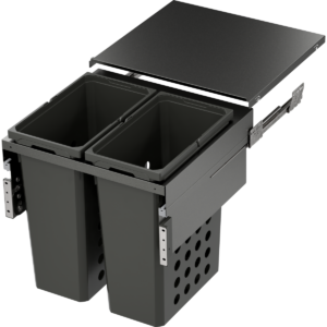 Pesukorvi mehhanism WASH XX PRO 500 mm H=580 mm GRAFIIT 2*35 ltr